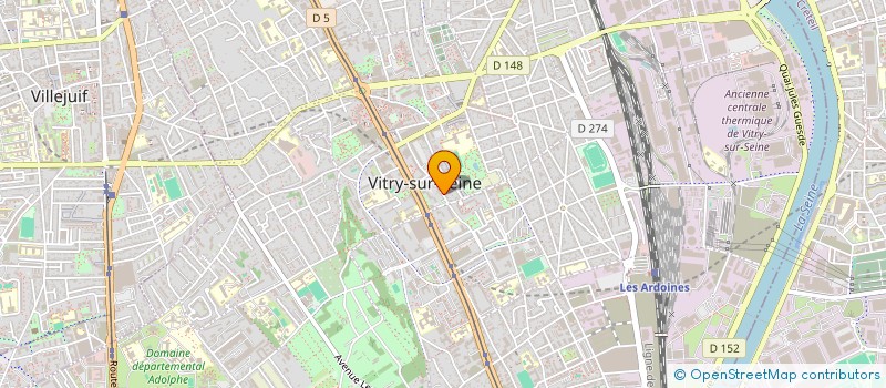 localisation de l'entreprise J-T-G 26 à VITRY-SUR-SEINE