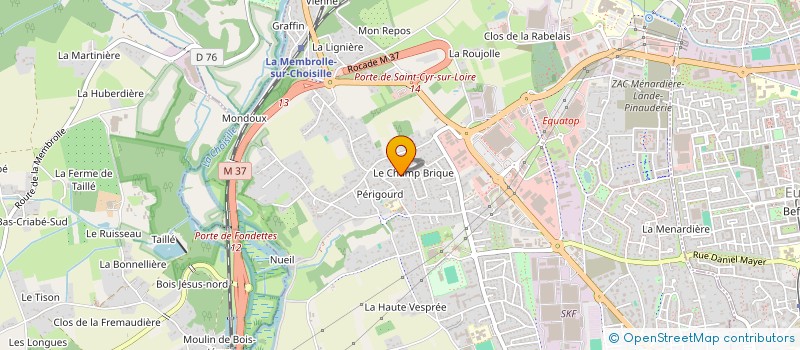 localisation de l'entreprise J.T. IMMOBILIER à SAINT-CYR-SUR-LOIRE