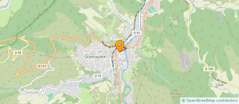 localisation de l'entreprise J.T.L. DESA.IMMO  QUILLAN