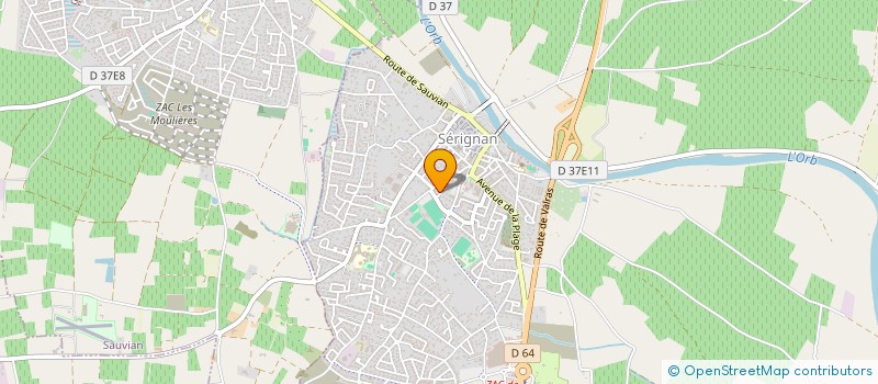 localisation de l'entreprise J.T.M à SERIGNAN
