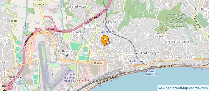 localisation de l'entreprise J.T.M à CANNES