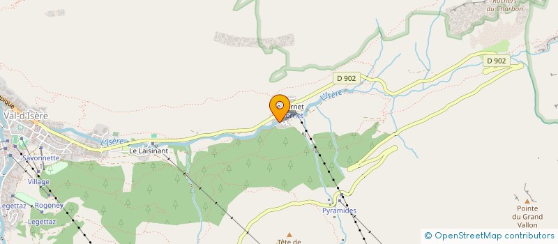 localisation de l'entreprise J.T.S.  VAL-D'ISERE