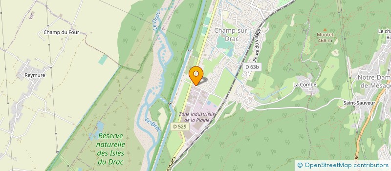 localisation de l'entreprise J.T.S.  CHAMP-SUR-DRAC