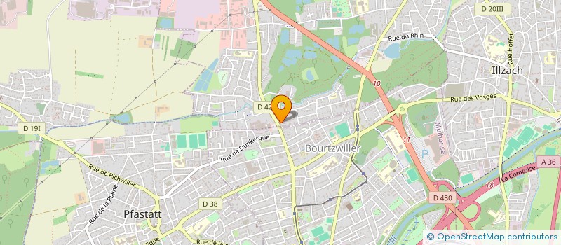 localisation de l'entreprise J.T-SOLAIRE  KINGERSHEIM