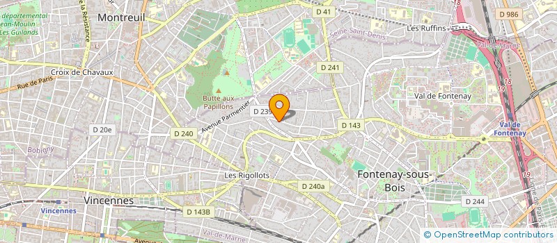 localisation de l'entreprise J.T.T à FONTENAY-SOUS-BOIS
