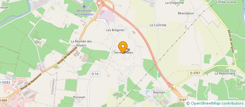 localisation de l'entreprise J.T.T.P. à BEZIERS