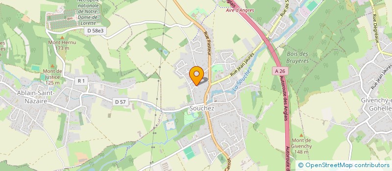 localisation de l'entreprise J'TE POUCE  SOUCHEZ