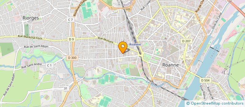 localisation de l'entreprise J TELEC à ROANNE