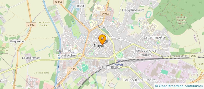 localisation de l'entreprise J.TELLIER  NOYON