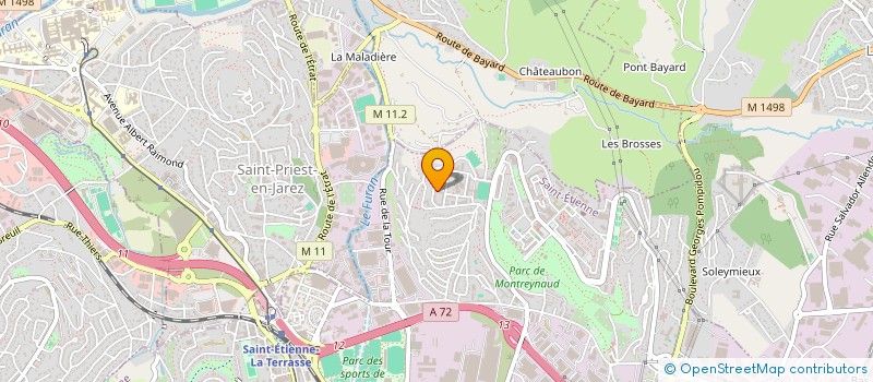 localisation de l'entreprise J TFL  SAINT-ETIENNE