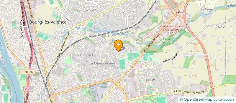 localisation de l'entreprise J. TRANSPORTS à VALENCE
