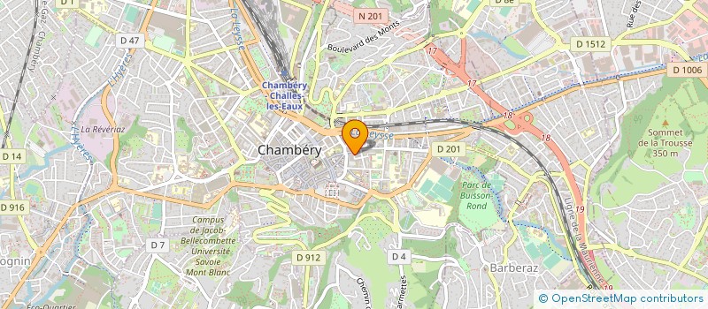 localisation de l'entreprise J.U.G.O à CHAMBERY