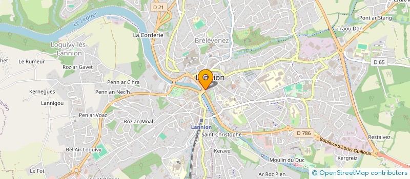 localisation de l'entreprise J.U.L.Y  LANNION