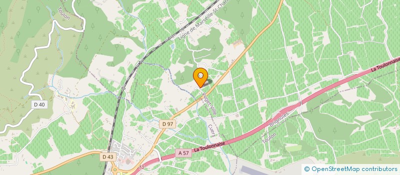 localisation de l'entreprise J.V  CUERS