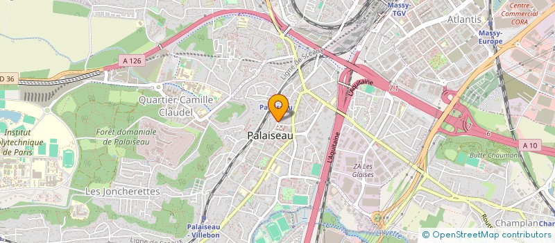 localisation de l'entreprise J.V. à PALAISEAU