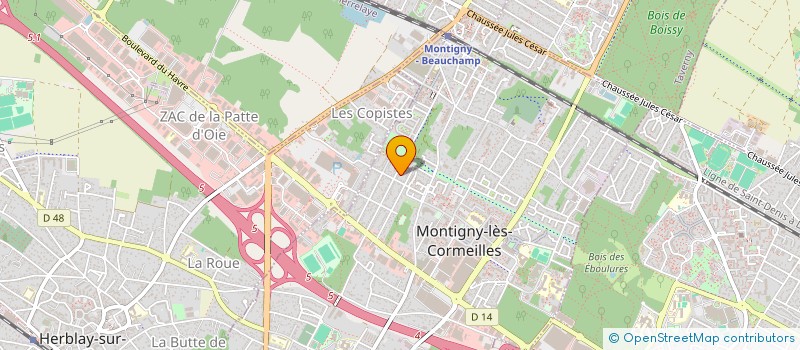 localisation de l'entreprise J.V.A.M à MONTIGNY-LES-CORMEILLES