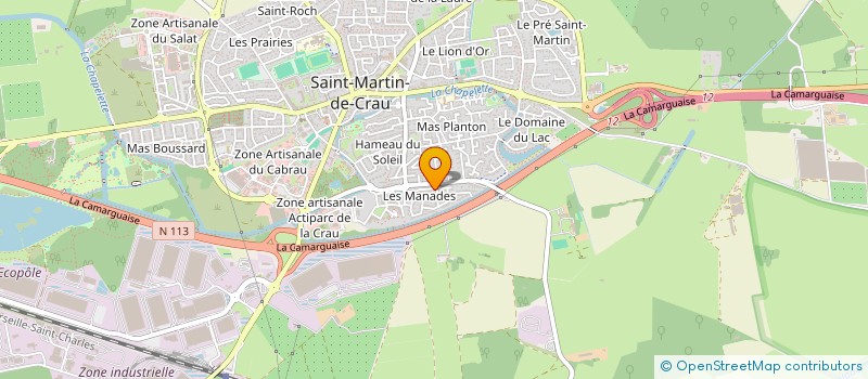localisation de l'entreprise J V B à SAINT MARTIN DE CRAU