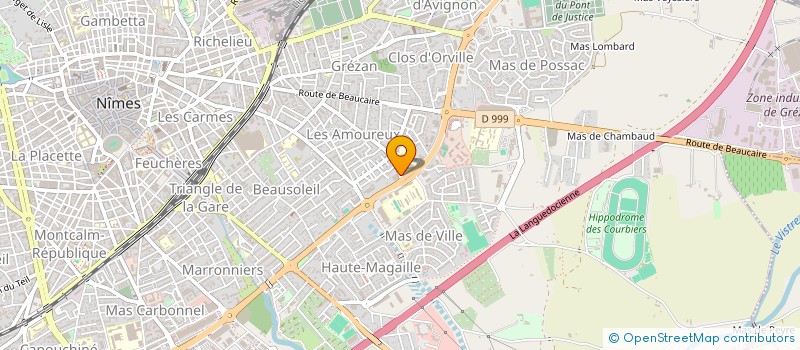 localisation de l'entreprise J.V.B. SARL à NIMES