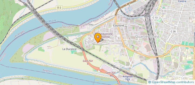 localisation de l'entreprise J.V.B.U. D AVIGNON  AVIGNON