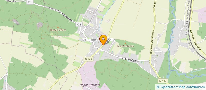 localisation de l'entreprise J.V.C.  D'HUISON-LONGUEVILLE