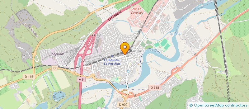 localisation de l'entreprise J.V. CLIM  LE BOULOU