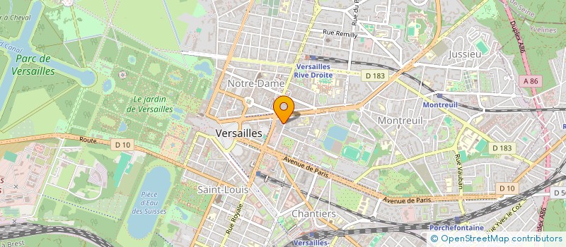 localisation de l'entreprise J.V CUIR MAROQUINERIE VOYAGE à VERSAILLES