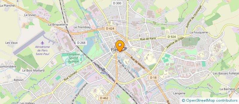 localisation de l'entreprise J.V.DIFFUSION à FLERS