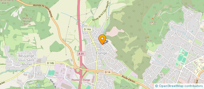 localisation de l'entreprise J.V.F à THIONVILLE