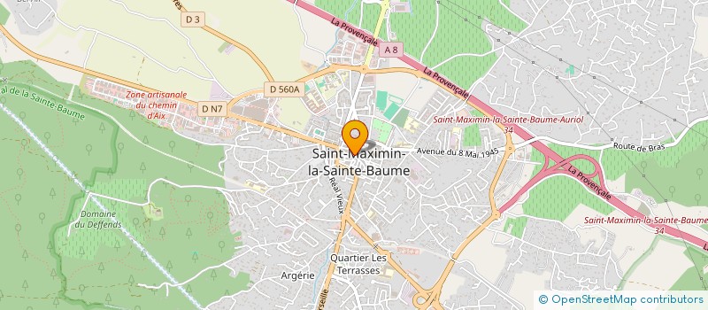 localisation de l'entreprise J.V.M. AGENCEMENT à SAINT-MAXIMIN-LA-SAINTE-BAUME