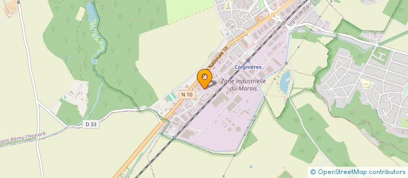 localisation de l'entreprise J.V. MULTI TRAVAUX à COIGNIERES