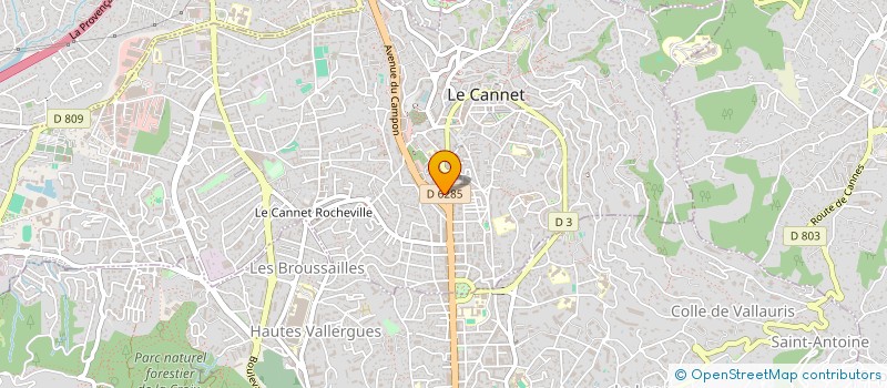 localisation de l'entreprise J.V PROPRETE à LE CANNET
