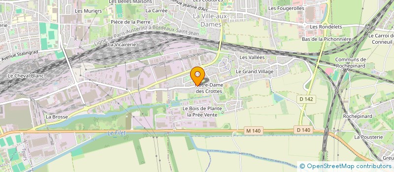 localisation de l'entreprise J.V.S.  LA VILLE-AUX-DAMES