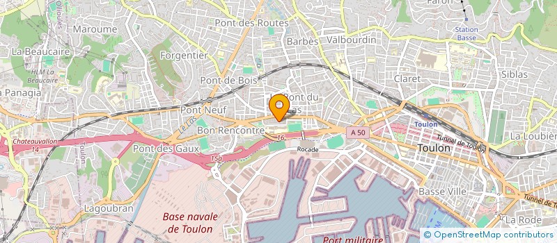 localisation de l'entreprise J V SARL  TOULON