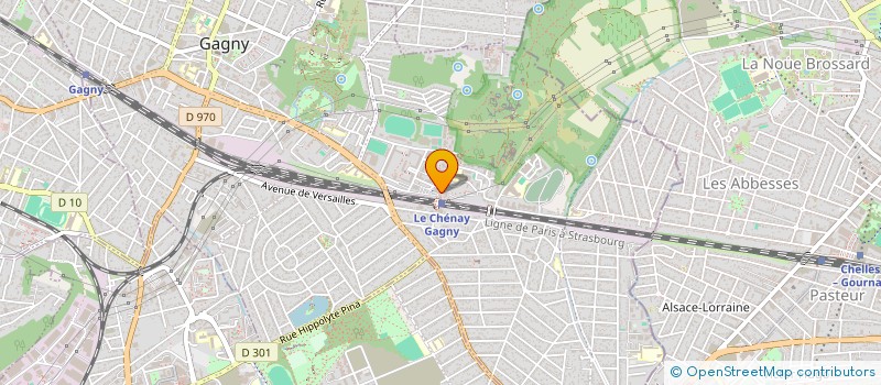 localisation de l'entreprise J.V.TAVERNELLE  GAGNY