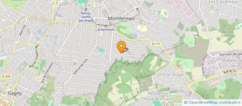 localisation de l'entreprise J V TAXI  MONTFERMEIL