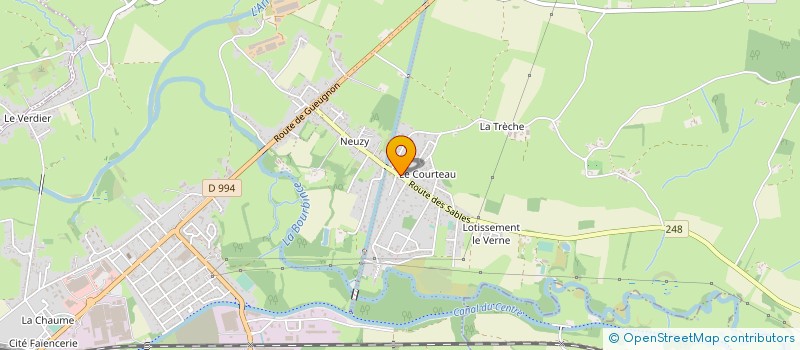 localisation de l'entreprise J. VALETTE ET ASSOCIES  DIGOIN