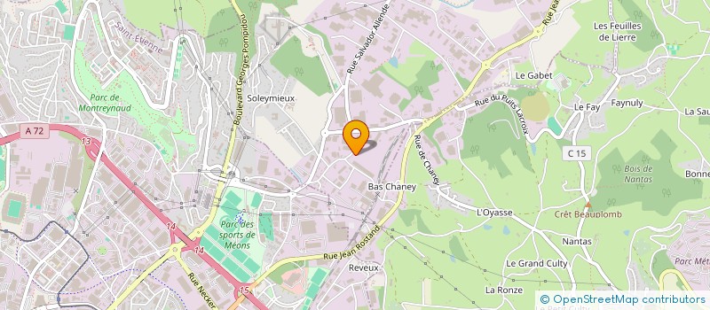 localisation de l'entreprise J. VIDAL ET FILS  LA TALAUDIERE