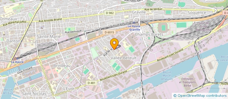 localisation de l'entreprise J&W ASSOCIES  LE HAVRE