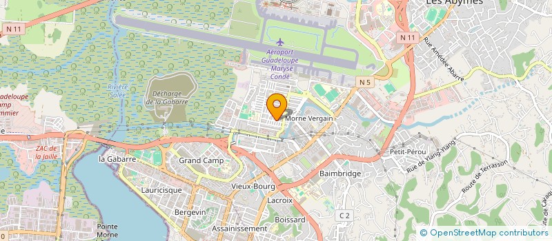 localisation de l'entreprise J.W.D CONSTRUCTION  LES ABYMES