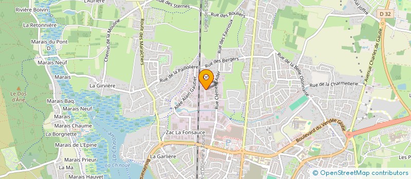 localisation de l'entreprise J&W DECO  LES SABLES D'OLONNE
