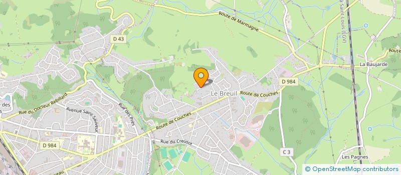 localisation de l'entreprise J.W IMMO  LE BREUIL