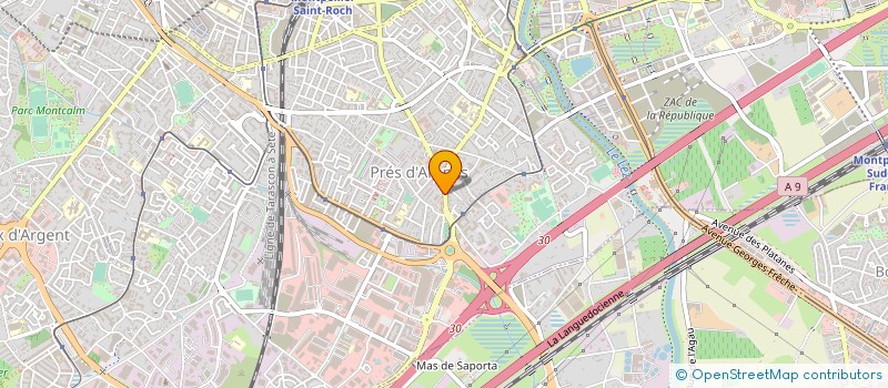 localisation de l'entreprise J W J R à MONTPELLIER