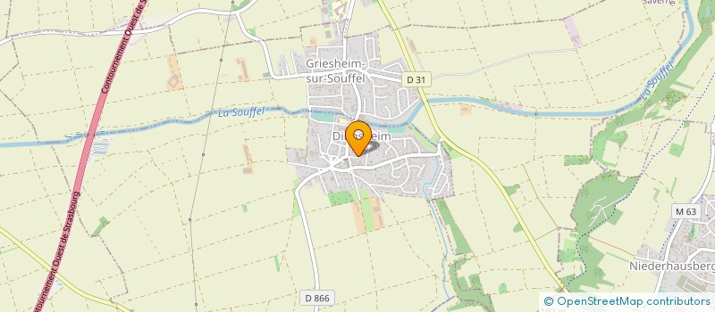 localisation de l'entreprise J WAGNER à DINGSHEIM