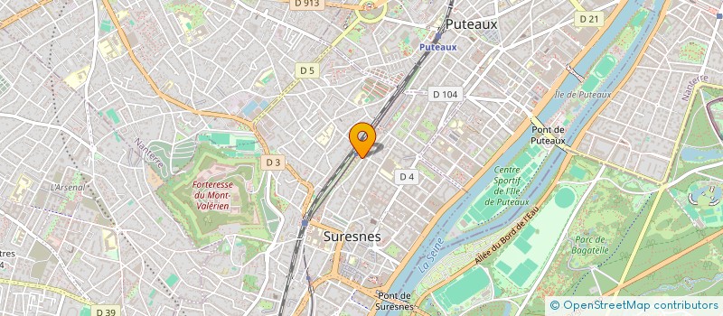 localisation de l'entreprise J WEST à SURESNES