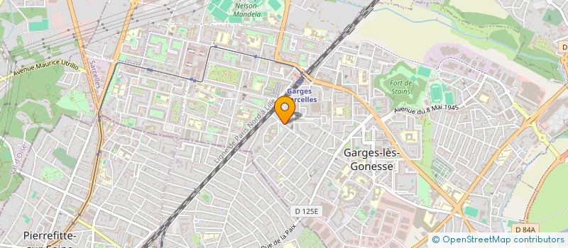 localisation de l'entreprise J.X à GARGES-LES-GONESSE