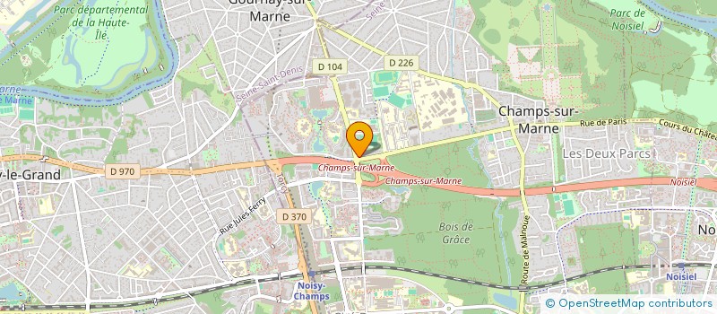 localisation de l'entreprise J X L  CHAMPS-SUR-MARNE