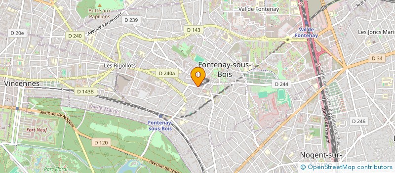 localisation de l'entreprise J.Y COLLECTIONS à FONTENAY-SOUS-BOIS