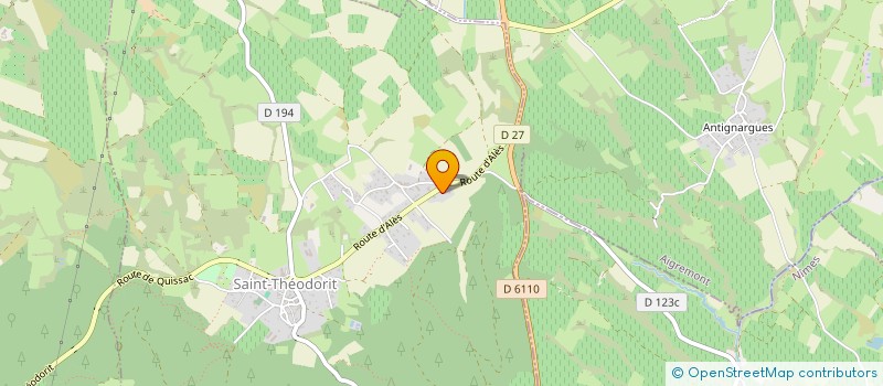 localisation de l'entreprise J.Y ELEC  SAINT-THEODORIT