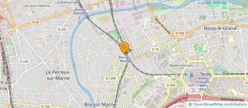 localisation de l'entreprise J.Y.G.  BRY SUR MARNE