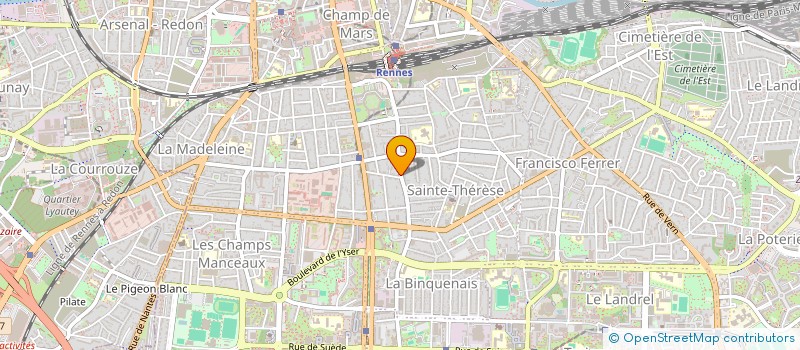 localisation de l'entreprise J.Y.M. SERVICES à RENNES